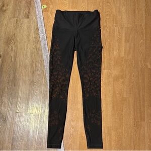 Lululemon Black Leopard Print Leggings